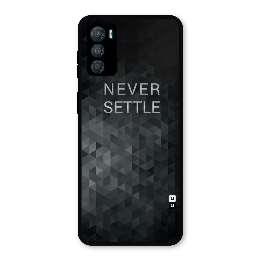 Abstract No Settle Metal Back Case for Moto G42