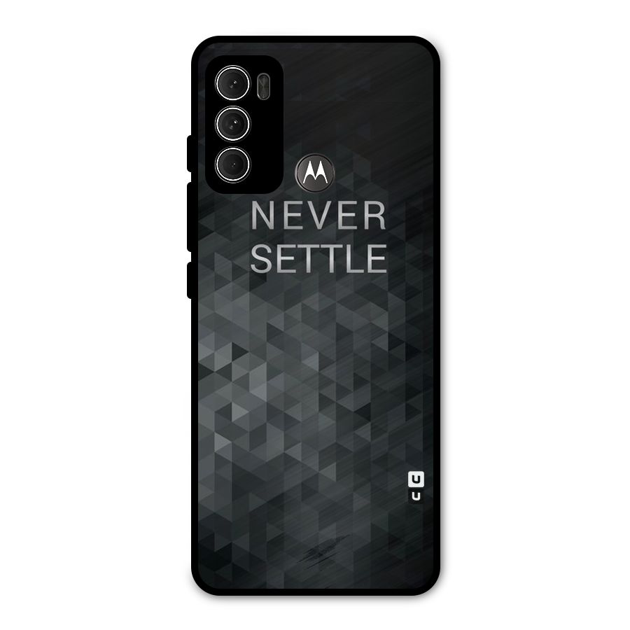 Abstract No Settle Metal Back Case for Moto G60