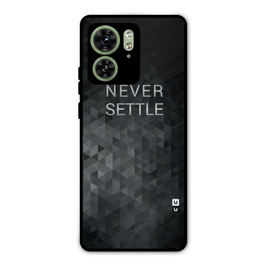 Abstract No Settle Metal Back Case for Motorola Edge 40 5G