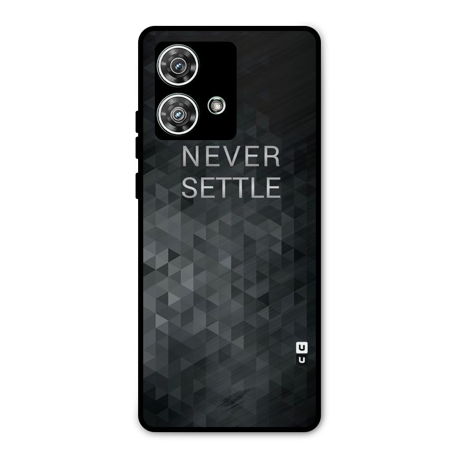 Abstract No Settle Metal Back Case for Motorola Edge 40 Neo