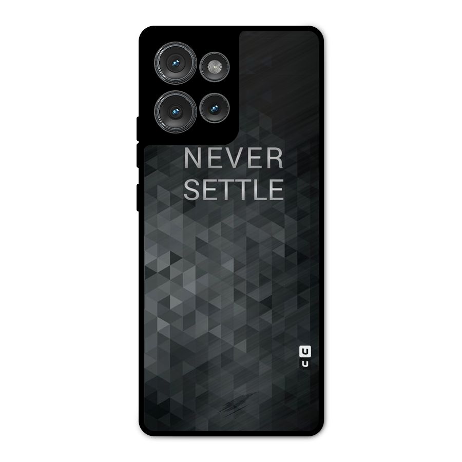 Abstract No Settle Metal Back Case for Motorola Edge 50
