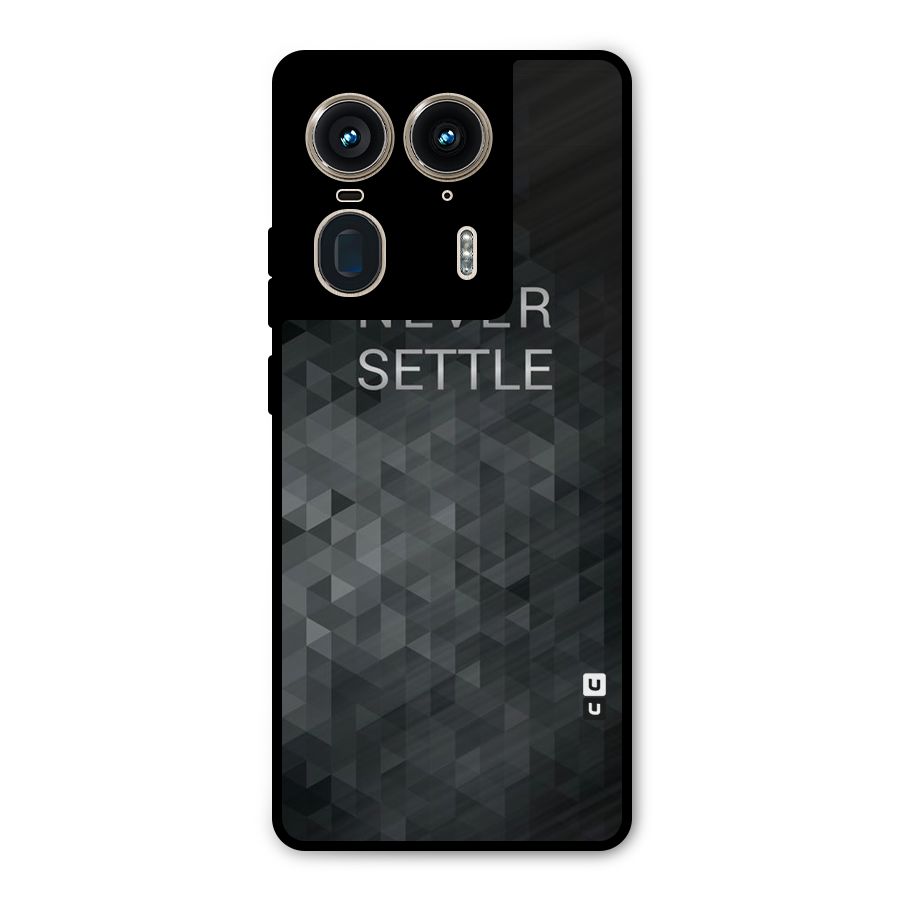 Abstract No Settle Metal Back Case for Motorola Edge 50 Ultra