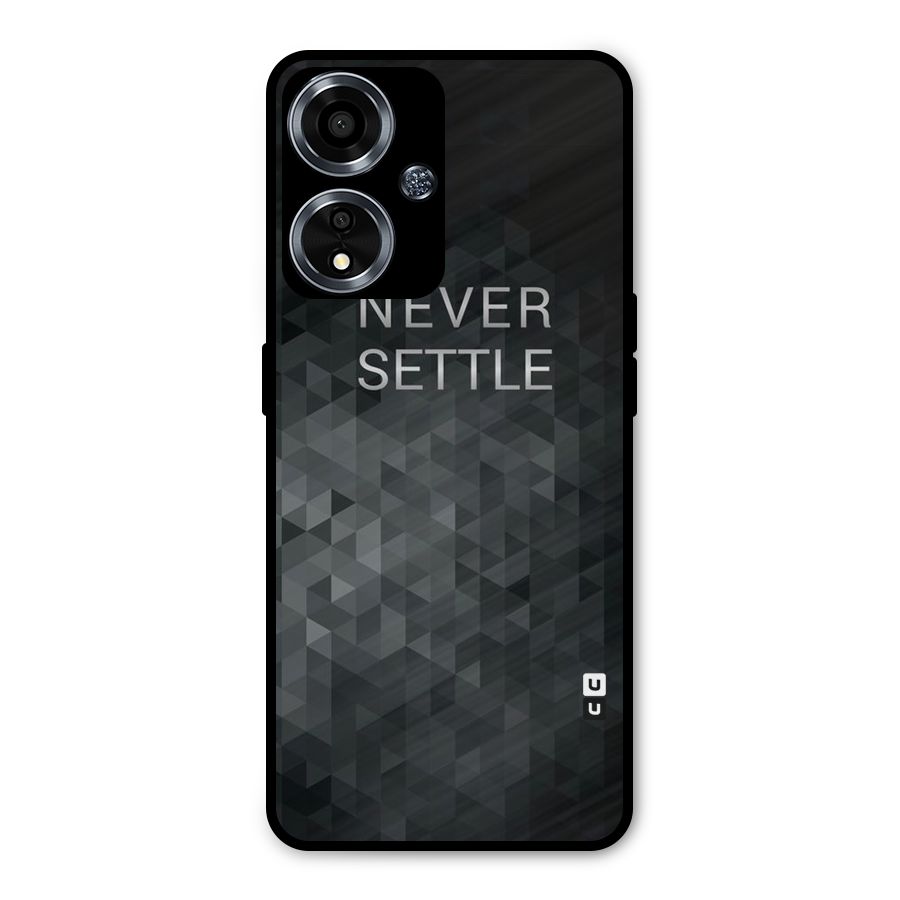 Abstract No Settle Metal Back Case for Oppo A59