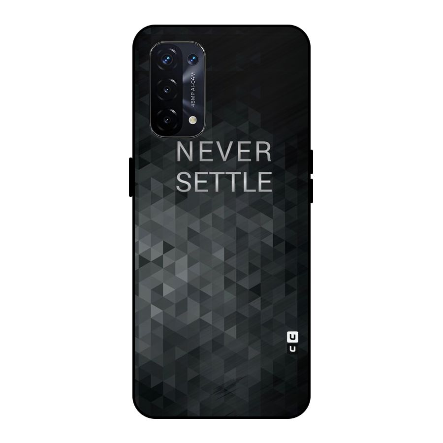 Abstract No Settle Metal Back Case for Oppo A74 5G