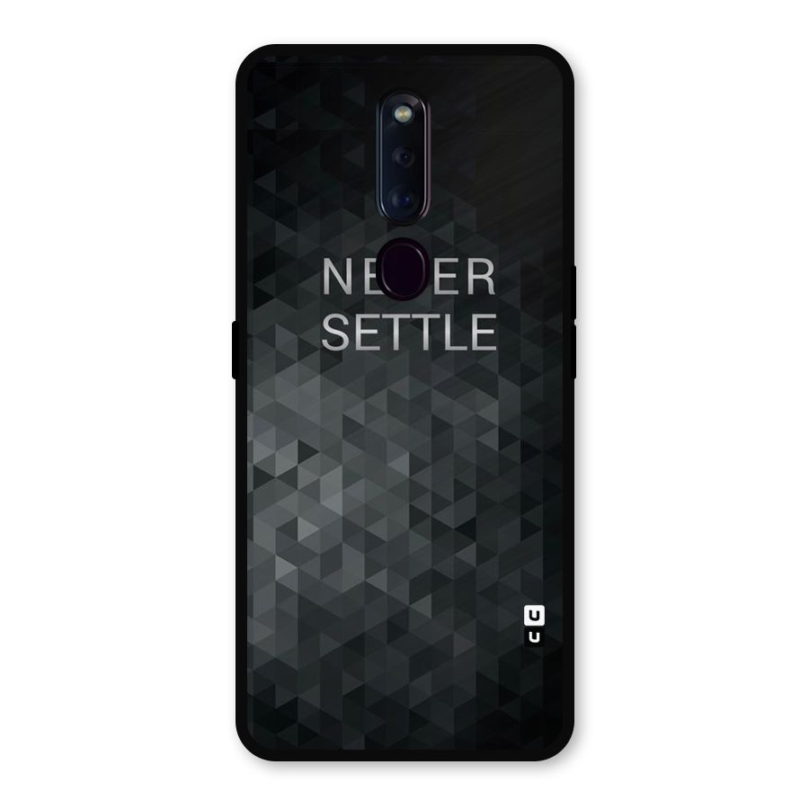 Abstract No Settle Metal Back Case for Oppo F11 Pro