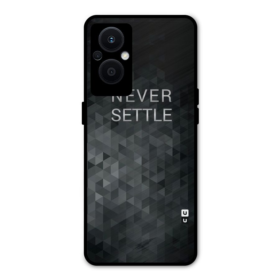 Abstract No Settle Metal Back Case for Oppo F21 Pro 5G