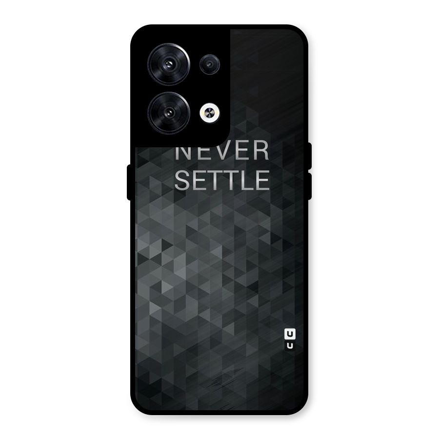 Abstract No Settle Metal Back Case for Oppo Reno8 5G
