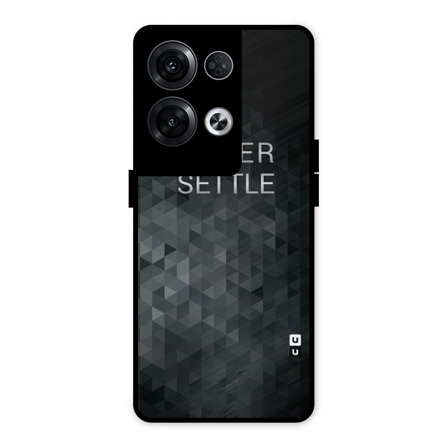 Abstract No Settle Metal Back Case for Oppo Reno8 Pro 5G