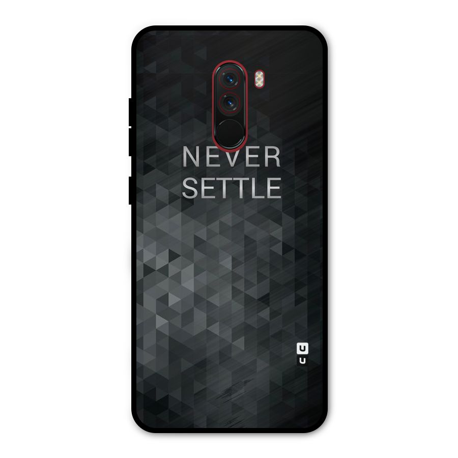 Abstract No Settle Metal Back Case for Poco F1