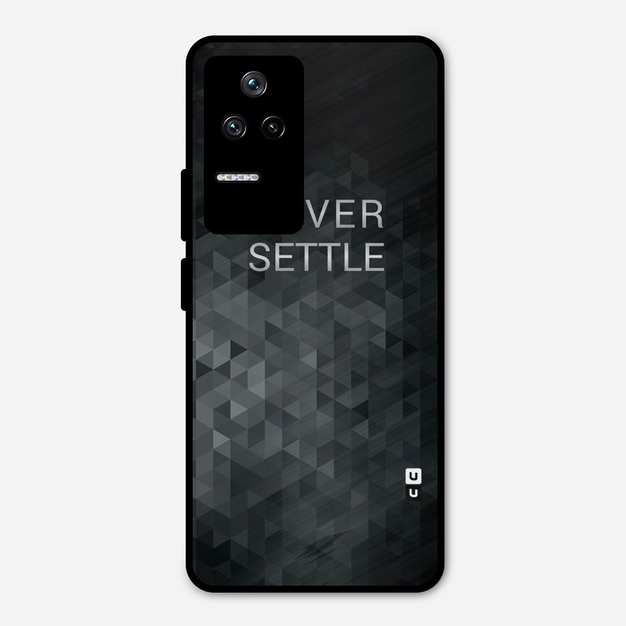 Abstract No Settle Metal Back Case for Poco F4 5G