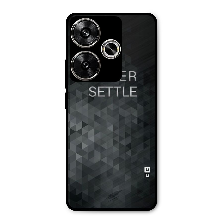 Abstract No Settle Metal Back Case for Poco F6