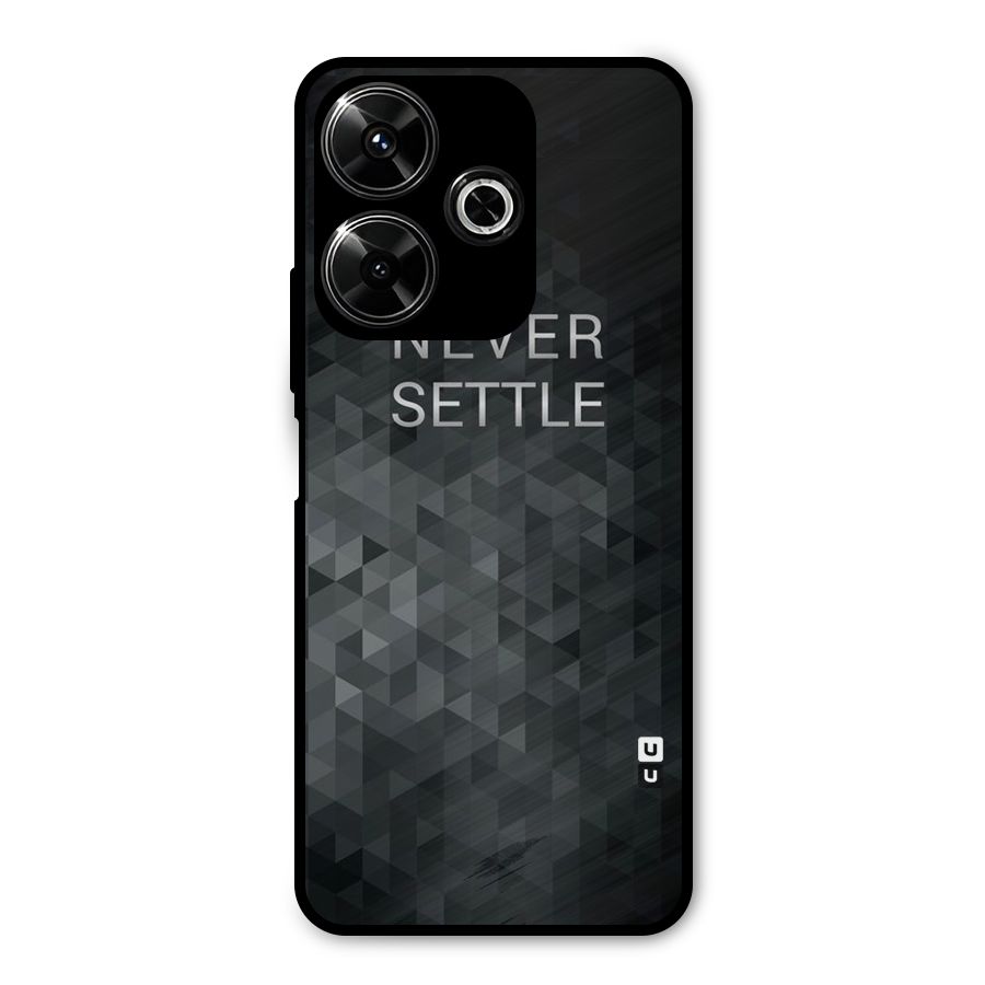 Abstract No Settle Metal Back Case for Poco M6 Plus
