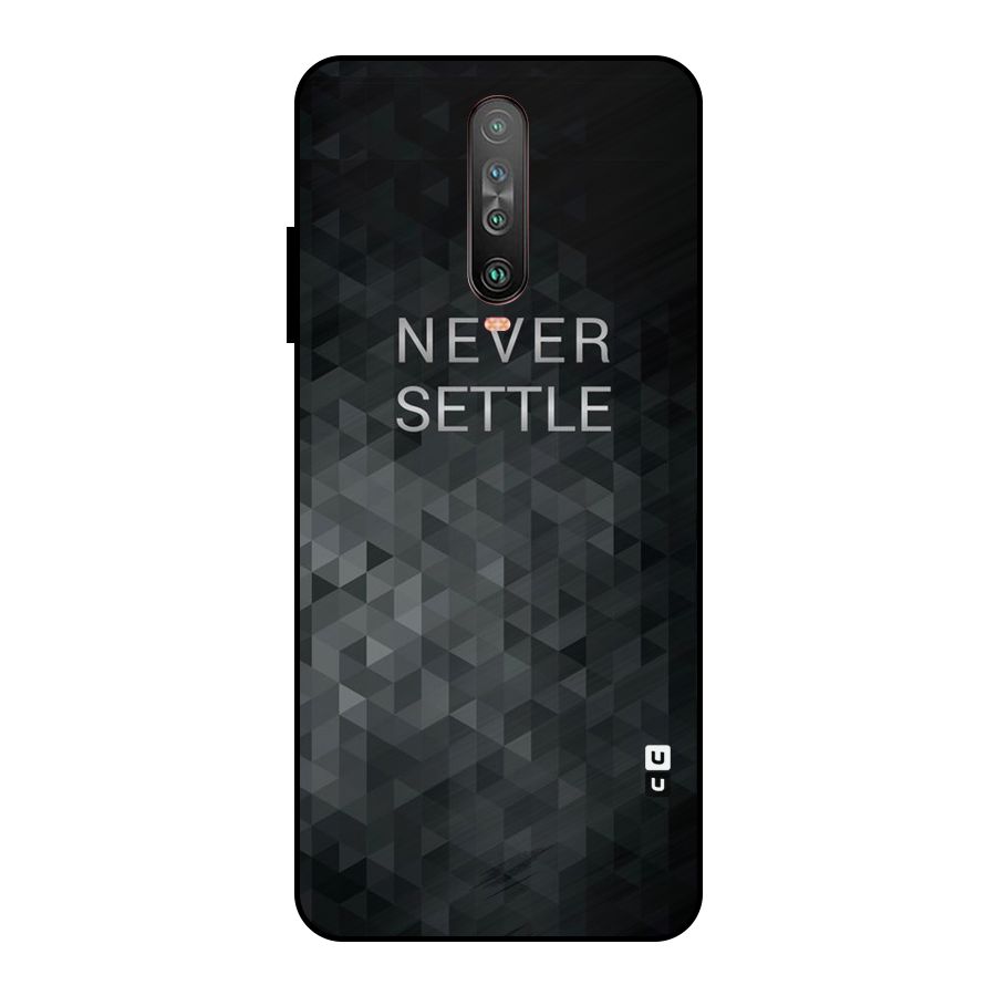 Abstract No Settle Metal Back Case for Poco X2