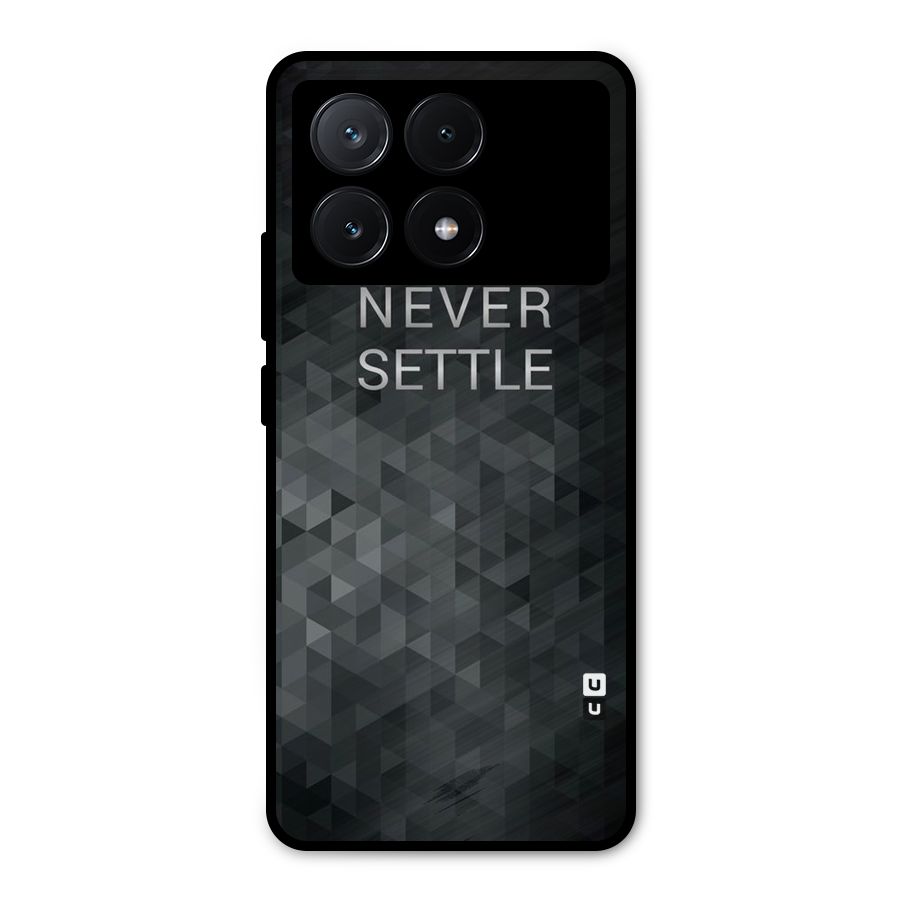Abstract No Settle Metal Back Case for Poco X6 Pro