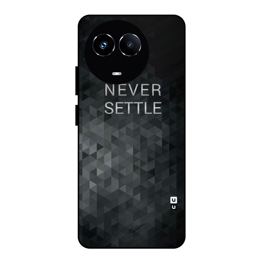 Abstract No Settle Metal Back Case for Realme 11X