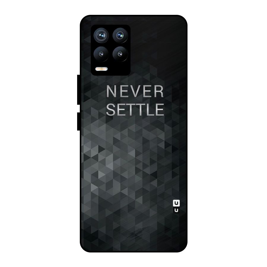 Abstract No Settle Metal Back Case for Realme 8 Pro