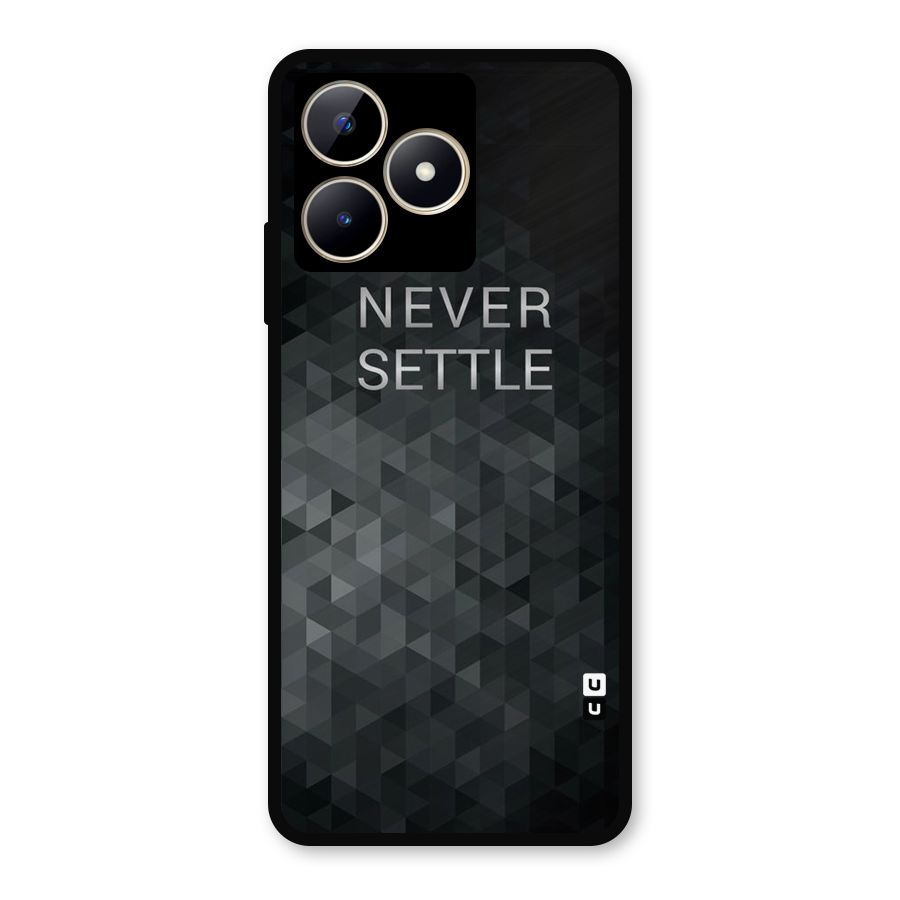 Abstract No Settle Metal Back Case for Realme C53
