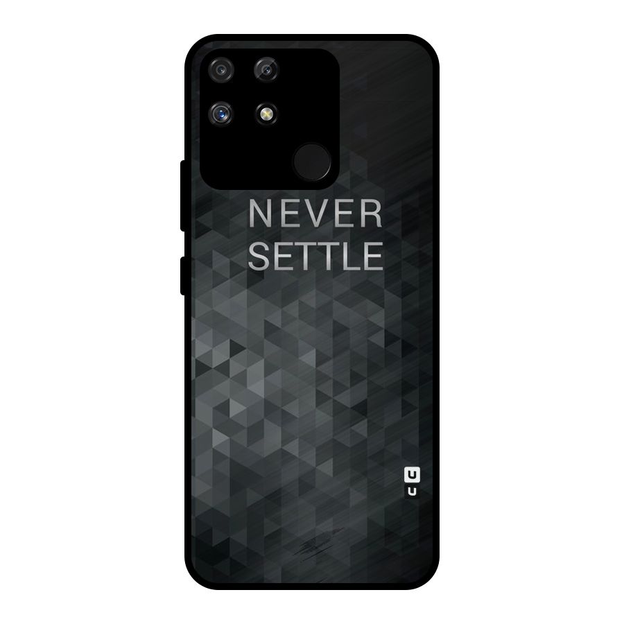 Abstract No Settle Metal Back Case for Realme Narzo 50A
