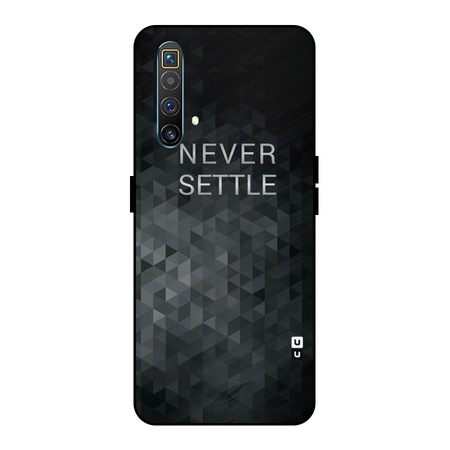 Abstract No Settle Metal Back Case for Realme X3