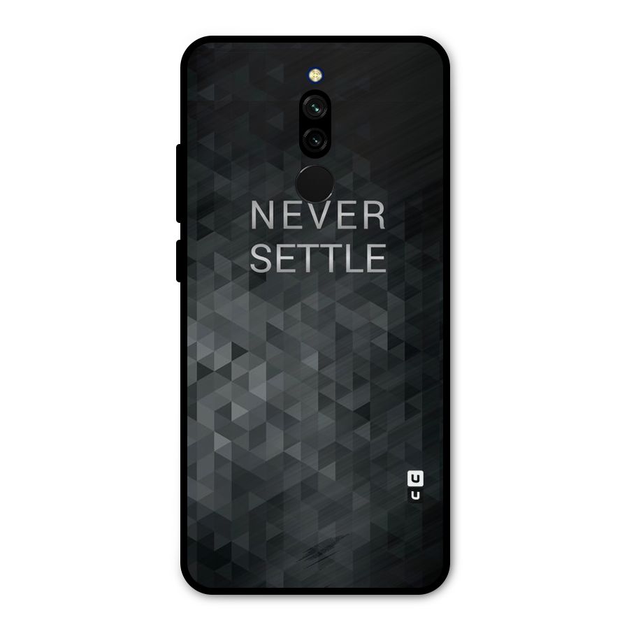 Abstract No Settle Metal Back Case for Redmi 8