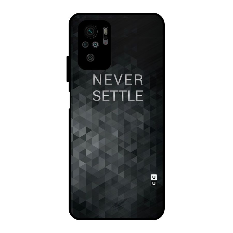 Abstract No Settle Metal Back Case for Redmi Note 10