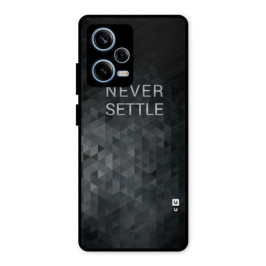 Abstract No Settle Metal Back Case for Redmi Note 12 Pro