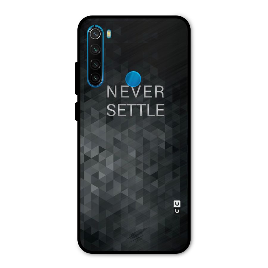 Abstract No Settle Metal Back Case for Redmi Note 8