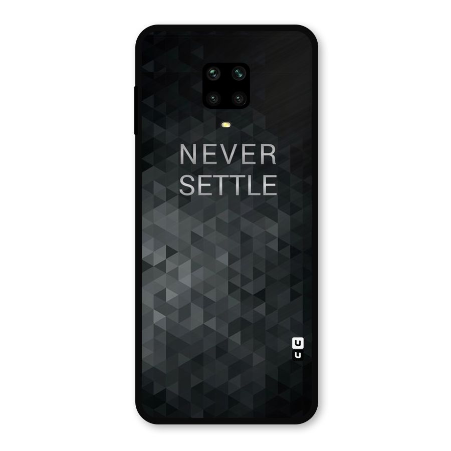 Abstract No Settle Metal Back Case for Redmi Note 9 Pro Max