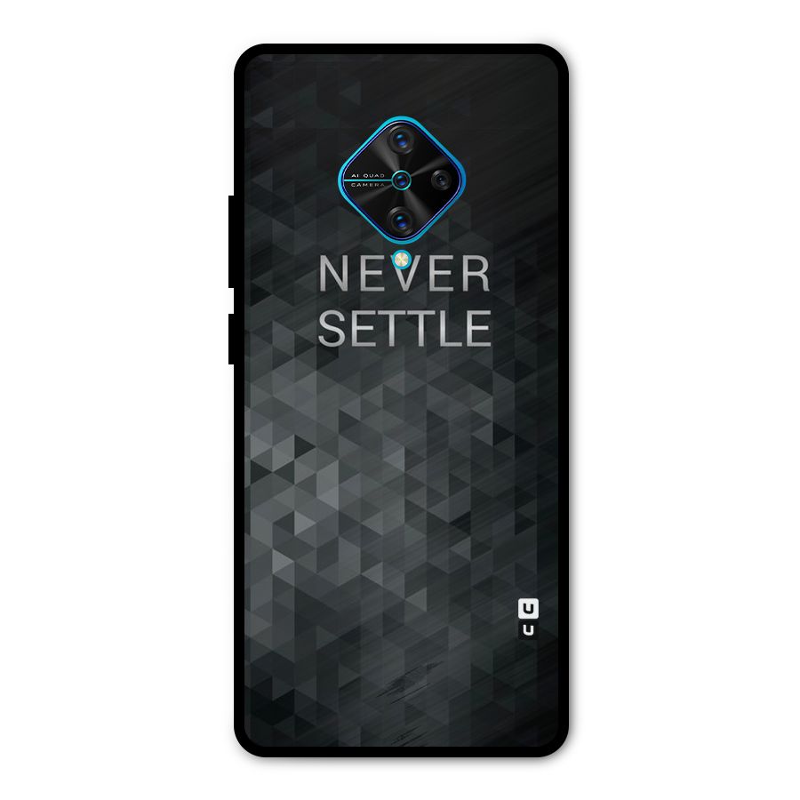Abstract No Settle Metal Back Case for Vivo S1 Pro
