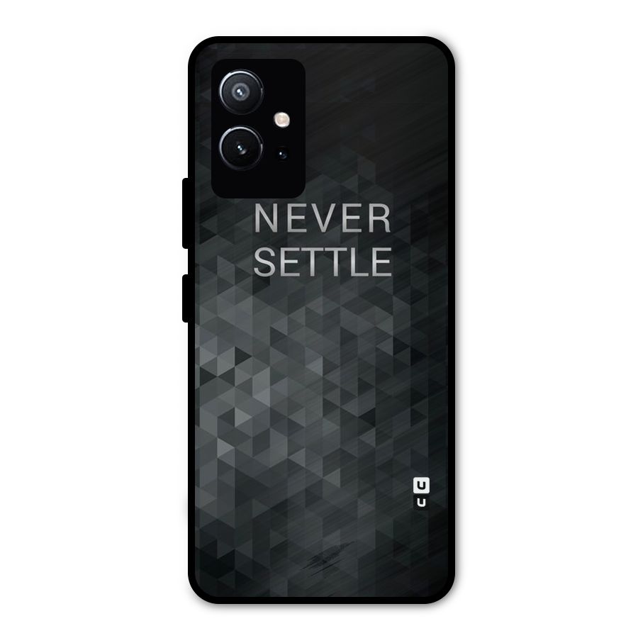Abstract No Settle Metal Back Case for Vivo T1 5G