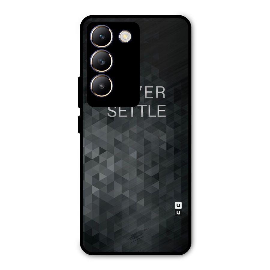 Abstract No Settle Metal Back Case for Vivo T3 5G