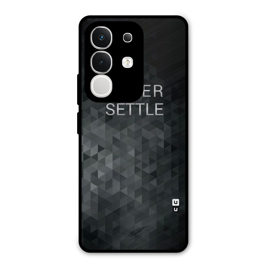 Abstract No Settle Metal Back Case for Vivo T4x