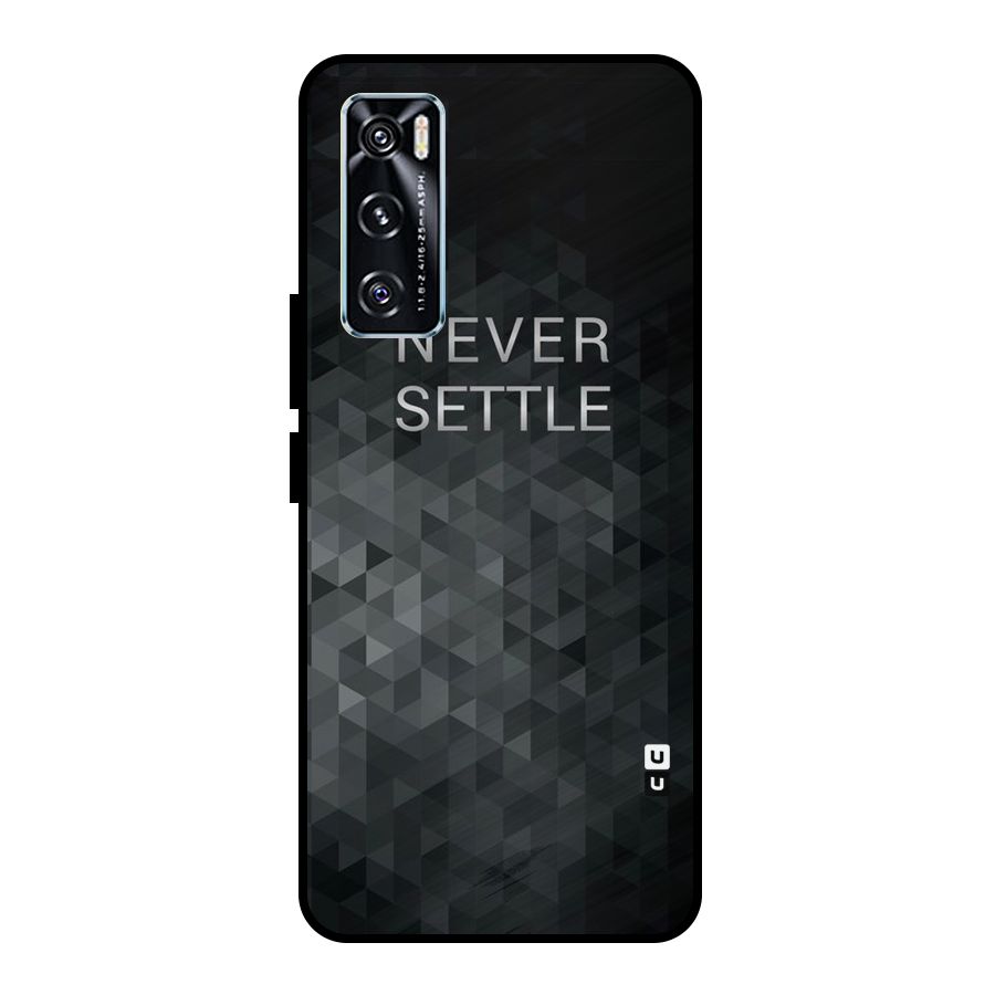 Abstract No Settle Metal Back Case for Vivo V20 SE