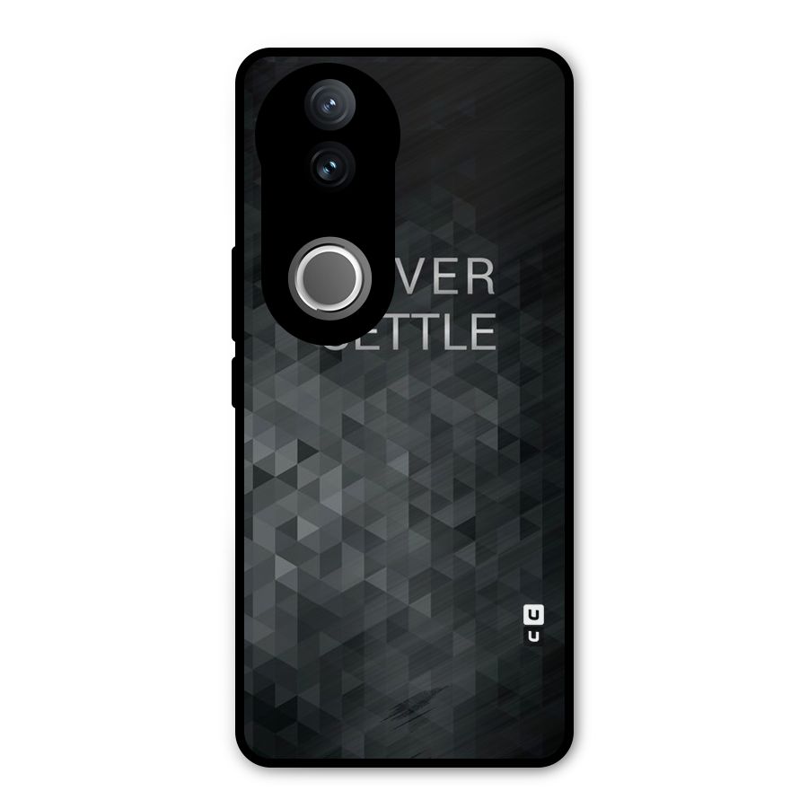Abstract No Settle Metal Back Case for Vivo V50e
