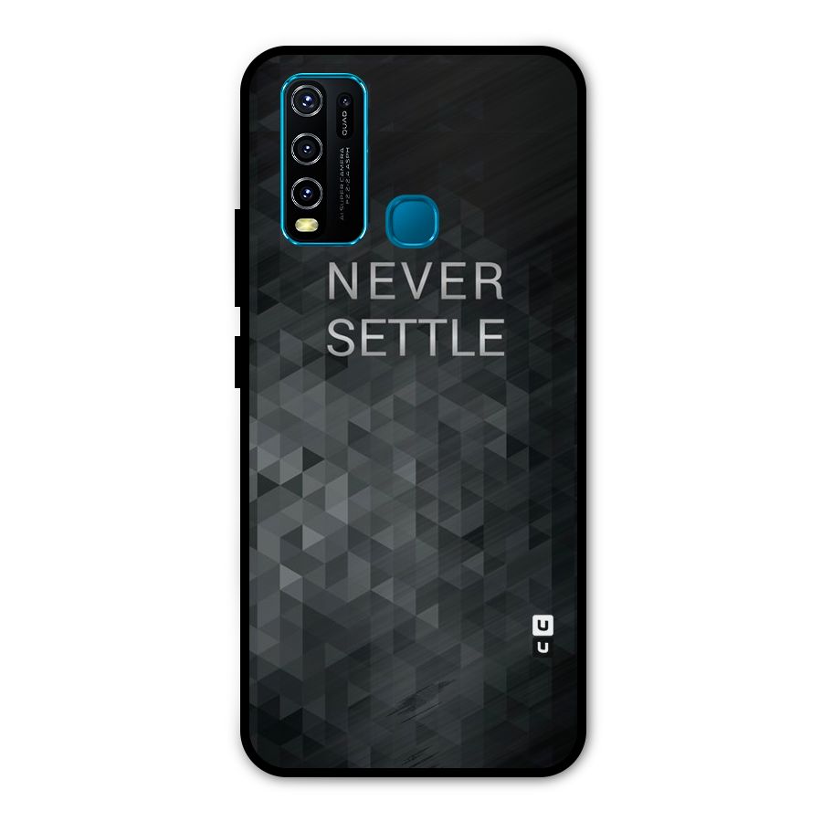 Abstract No Settle Metal Back Case for Vivo Y50