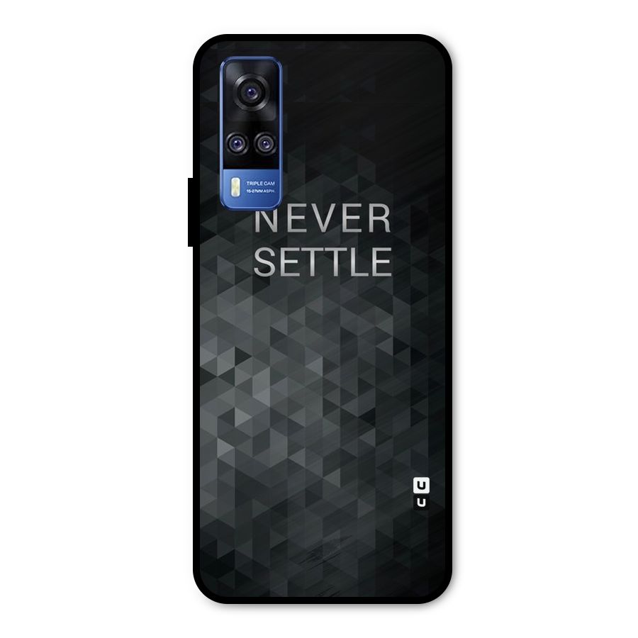 Abstract No Settle Metal Back Case for Vivo Y51A