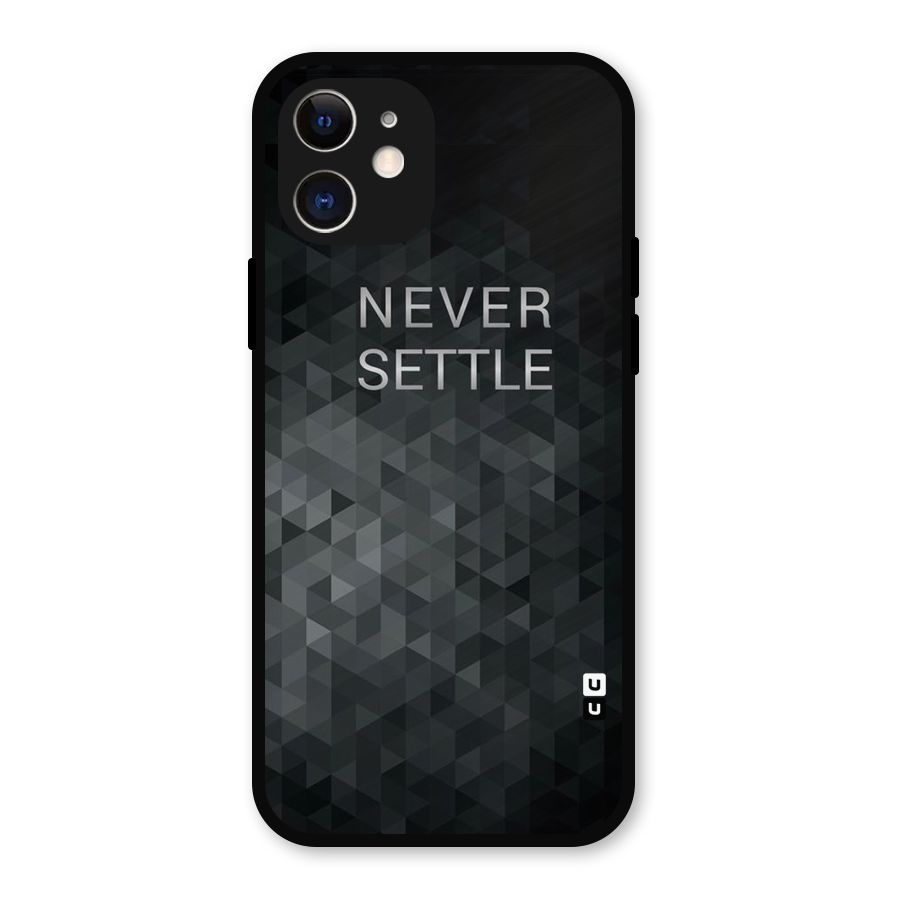 Abstract No Settle Metal Back Case for iPhone 12