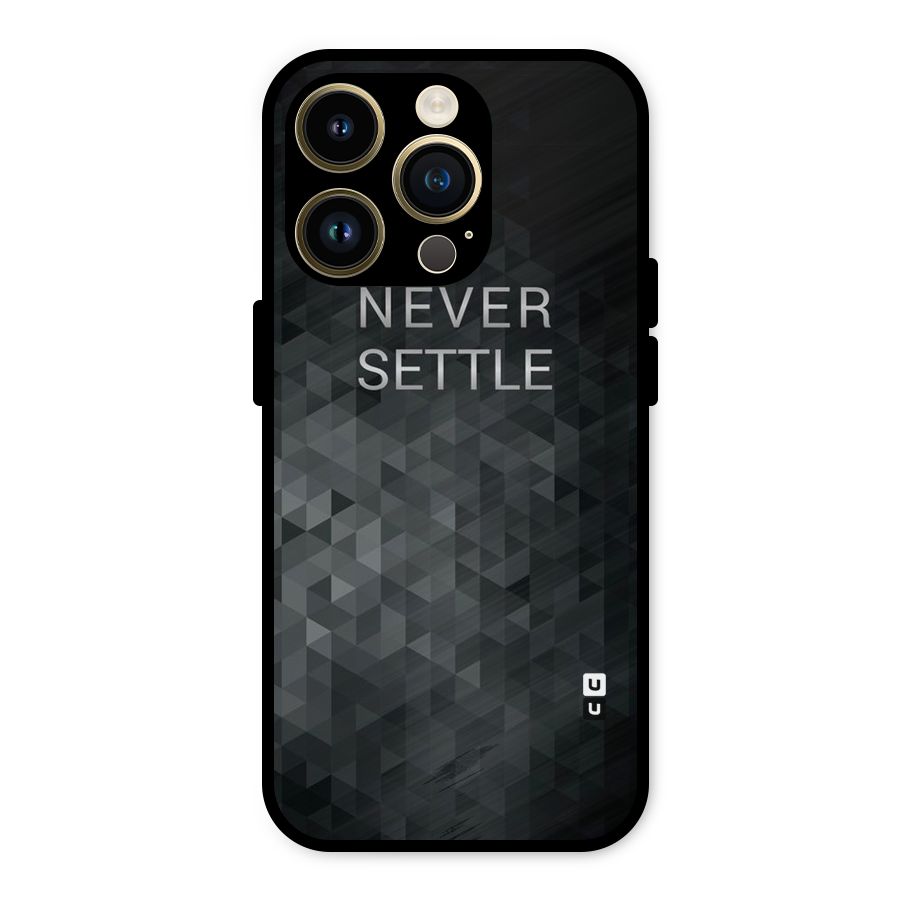 Abstract No Settle Metal Back Case for iPhone 14 Pro