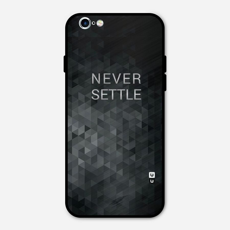 Abstract No Settle Metal Back Case for iPhone 6 6s