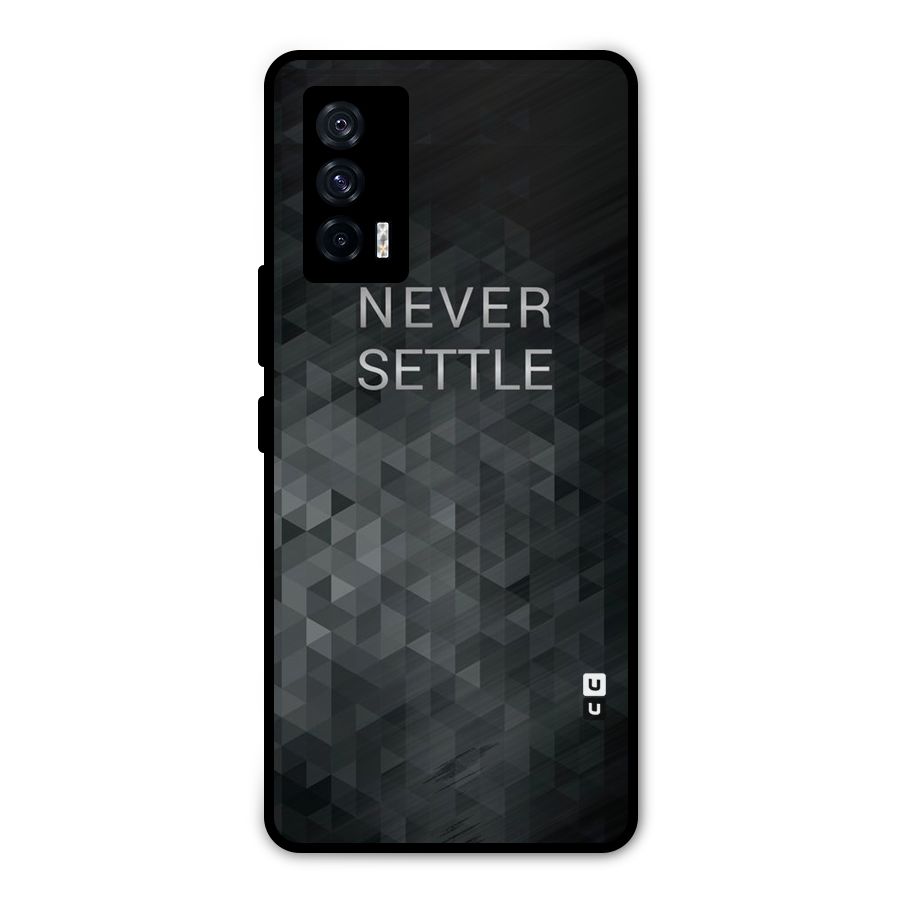 Abstract No Settle Metal Back Case for iQOO 7 5G