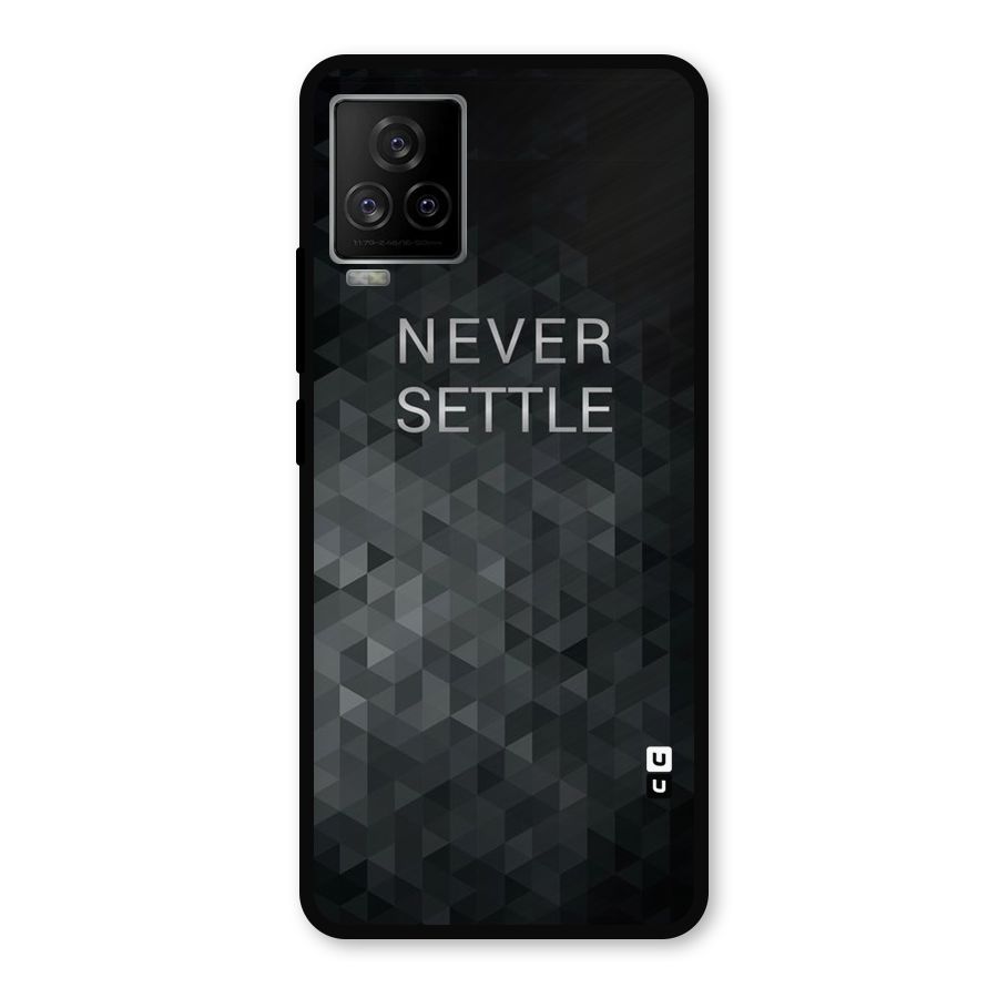 Abstract No Settle Metal Back Case for iQOO 7 Legend 5G