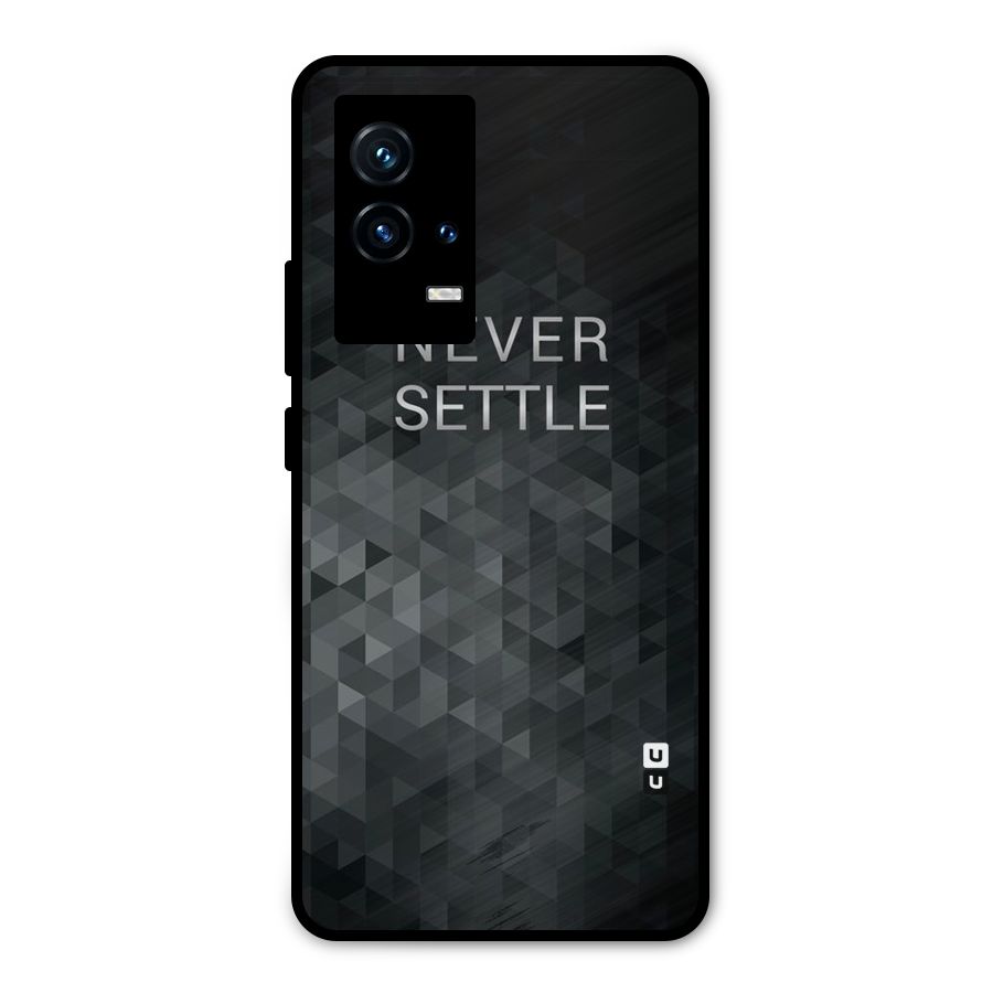 Abstract No Settle Metal Back Case for iQOO 9 5G