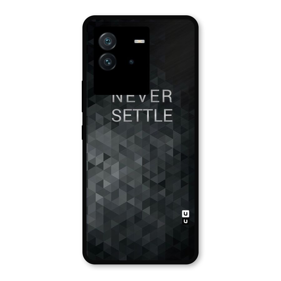 Abstract No Settle Metal Back Case for iQOO Neo 6 5G