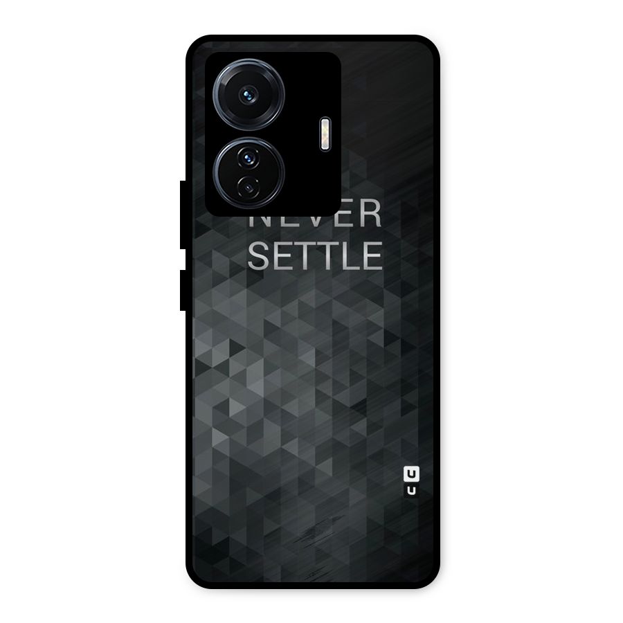 Abstract No Settle Metal Back Case for iQOO Z6