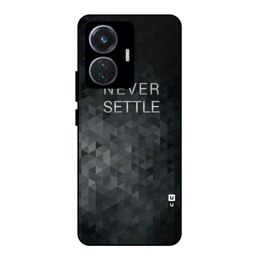 Abstract No Settle Metal Back Case for iQOO Z6 44W