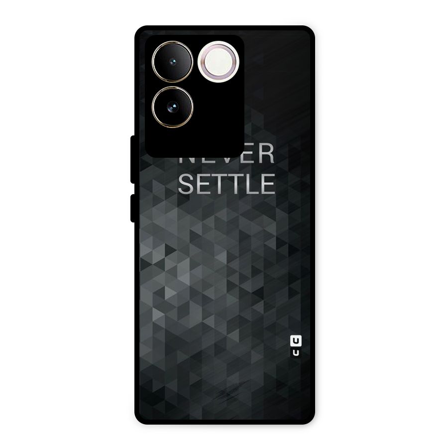 Abstract No Settle Metal Back Case for iQOO Z7 Pro