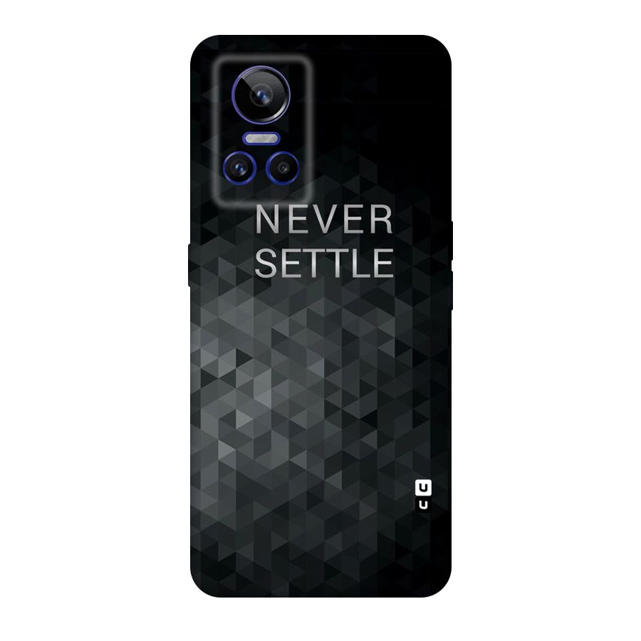 Abstract No Settle Original Polycarbonate Back Case for Realme GT Neo 3