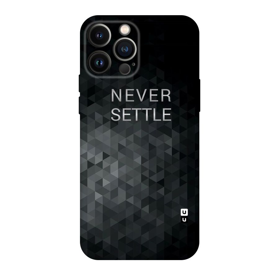 Abstract No Settle Original Polycarbonate Back Case for iPhone 13 Pro Max