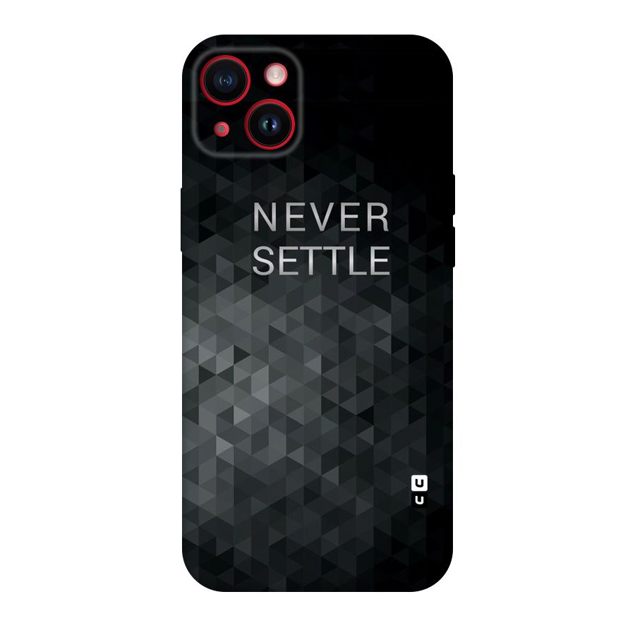 Abstract No Settle Original Polycarbonate Back Case for iPhone 14 Plus