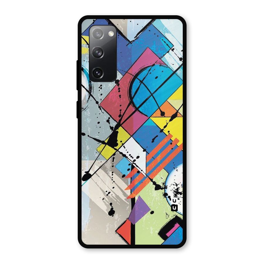 Abstract Paint Shape Metal Back Case for Galaxy S20 FE 5G